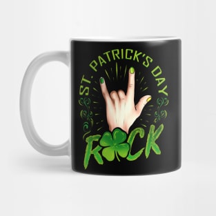 Sign Of The Horns Hand Logo Rock Music St Patricks Day Mug